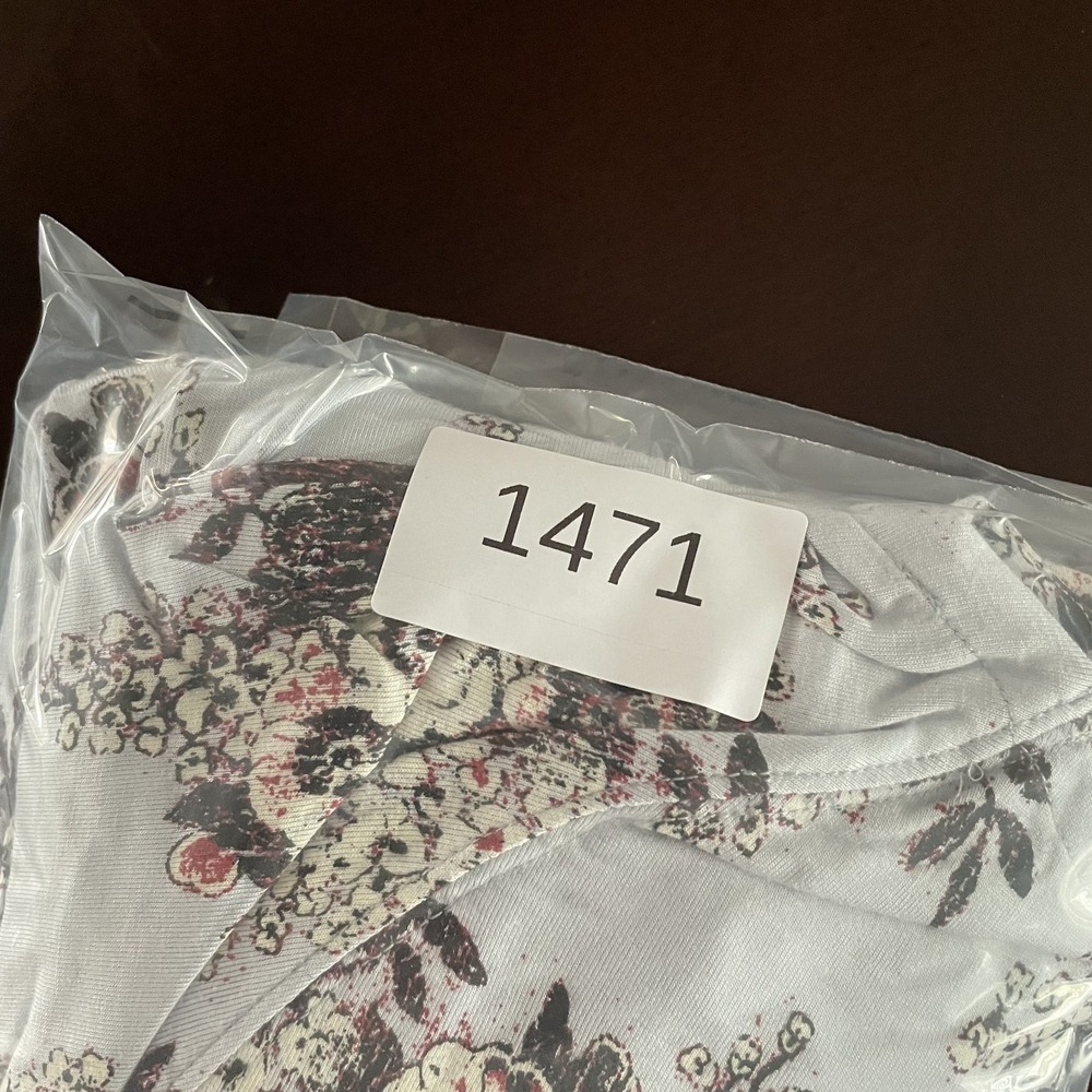 Free People Speak Easy Babydoll Floral Top Sz M Bell Sleeve Boho Cottage Western - Picture 13 of 13